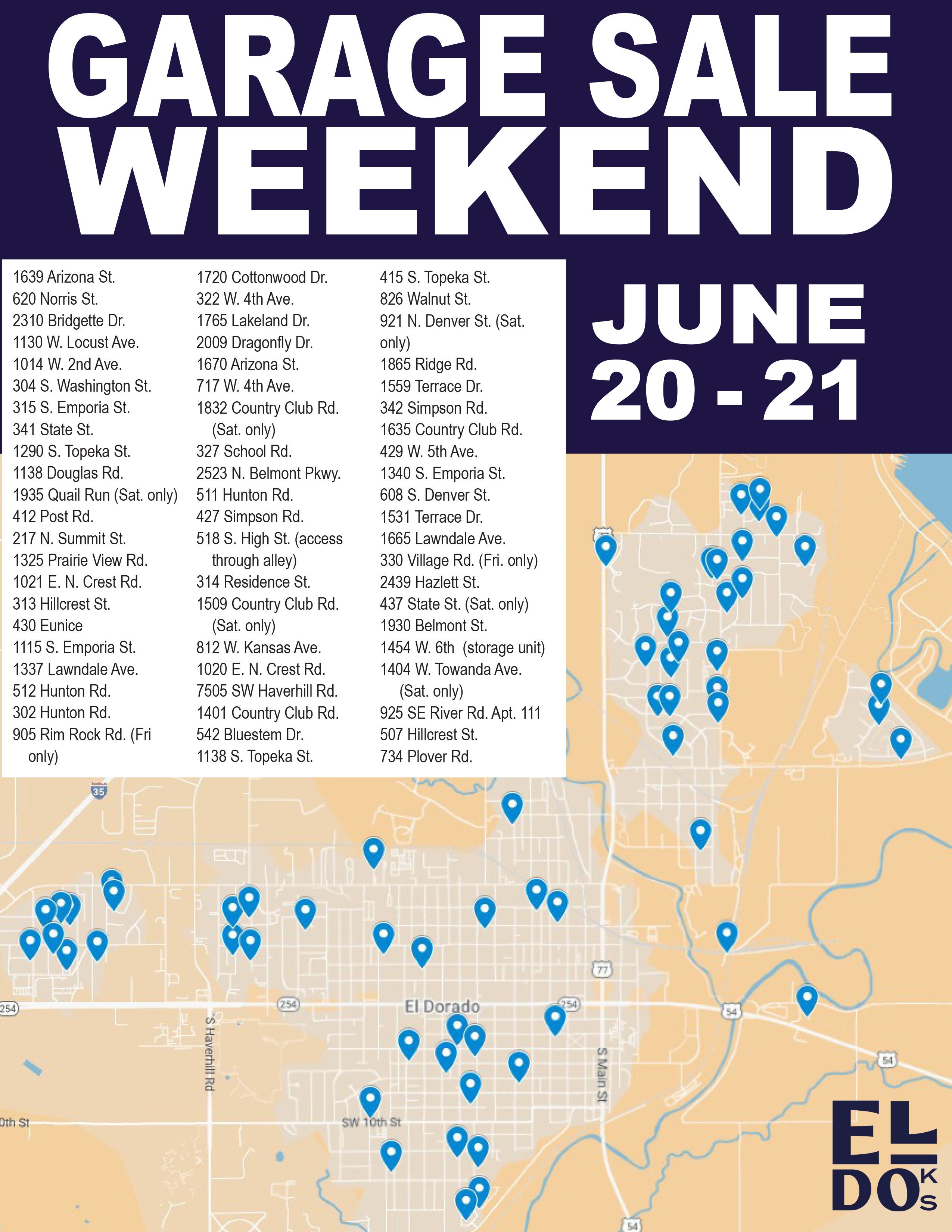 Garage Sale Weekend Map 2025