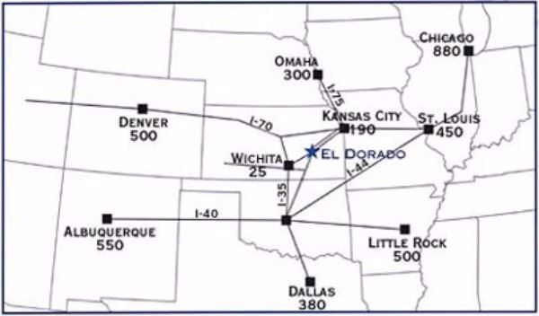 Copy of El Dorado Distance from Citys