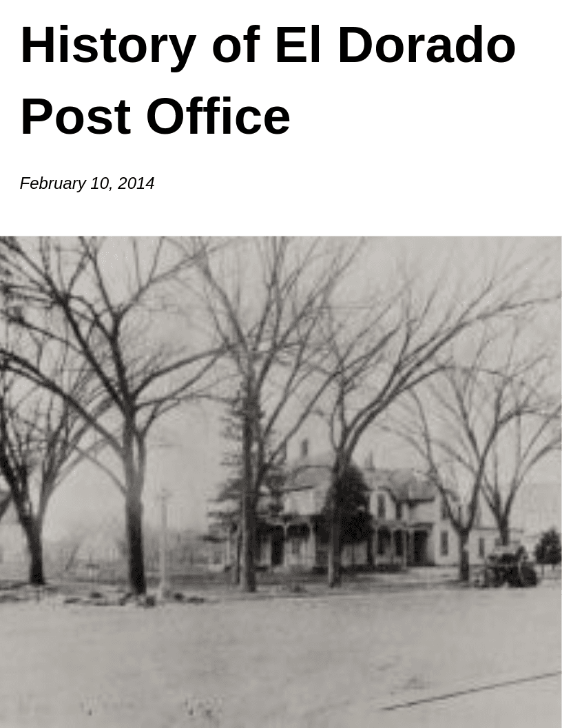 History of El Dorado Post Office