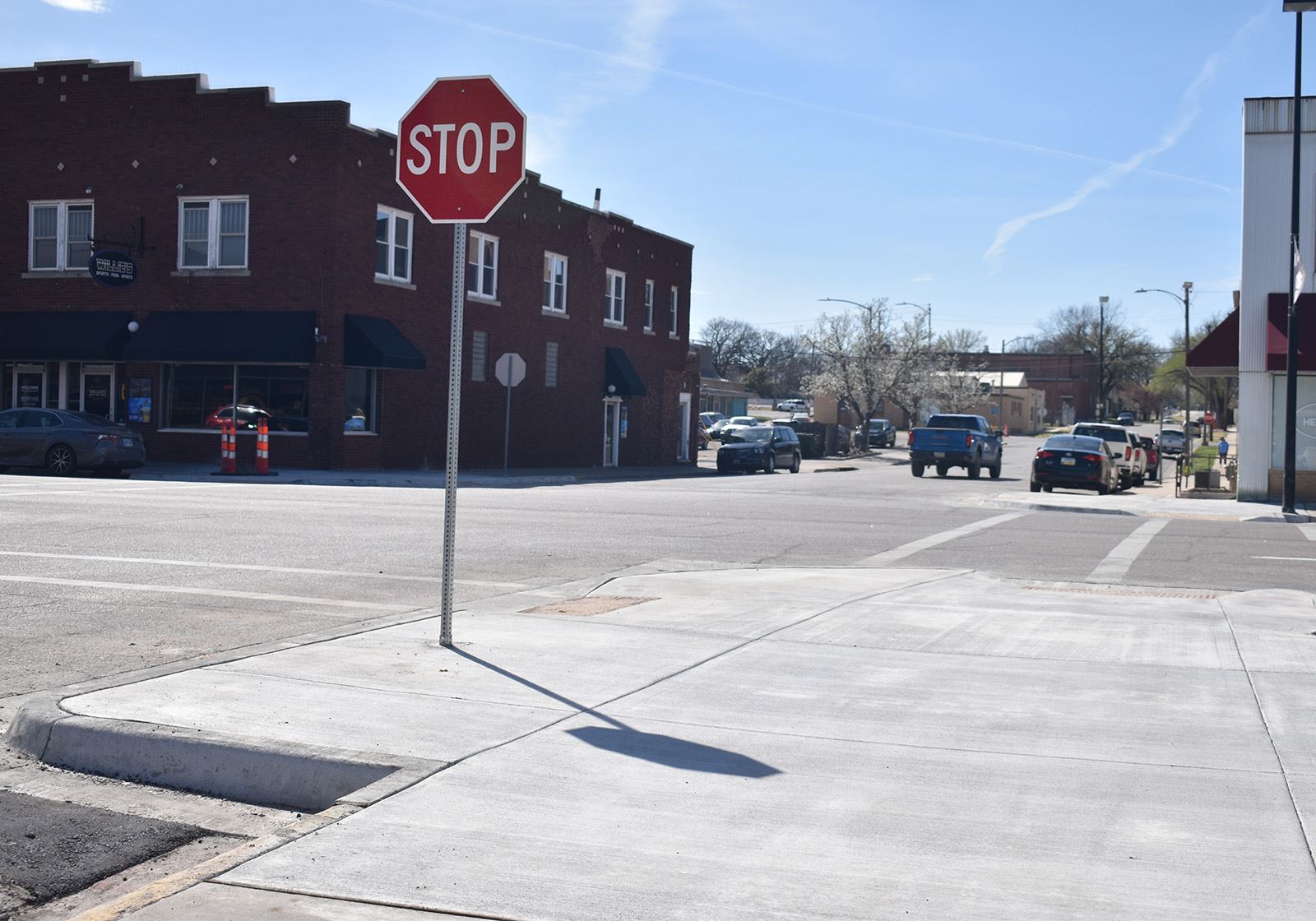 The Bump Outs at First and Main area completed.