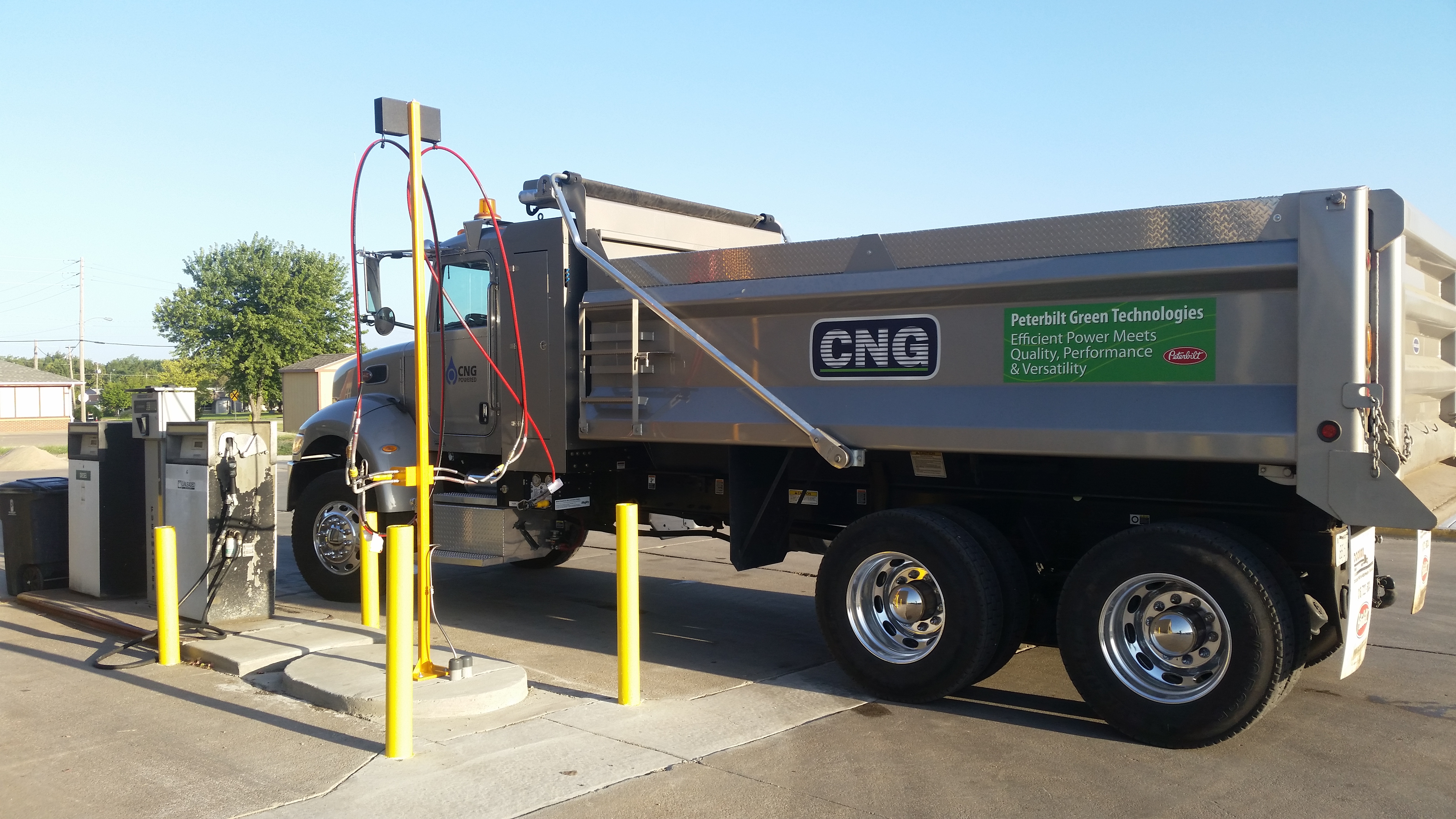 Driver's Side of Compressed Natural Gas Truck